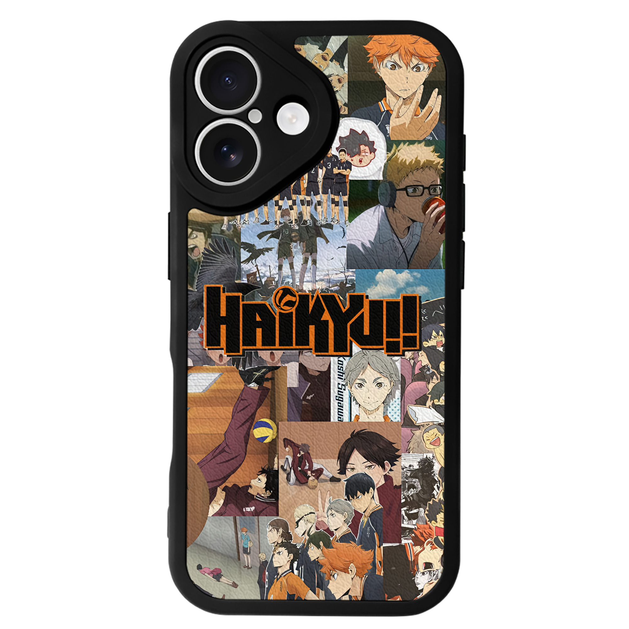 （画像用） ハイキュー!! Haikyu!! 【iPhone 16シリーズ対応】シリコンスマホケース（レザー調） 材質：シリコン